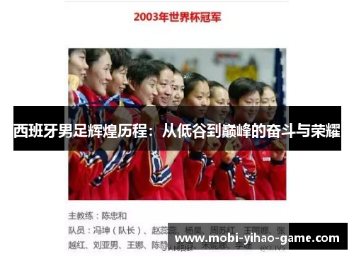 西班牙男足辉煌历程：从低谷到巅峰的奋斗与荣耀